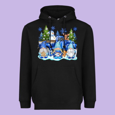 Snow Gnome Truck Heavyweight Hoodie Designed By Texasbilliewilder