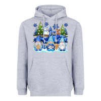 Heather Grey snow gnome truck Heavyweight Hoodie - texasbilliewilder