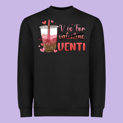 V Is For Valentine Venti Heavyweight Sweatshirt Designed By Maliassmallbusiness