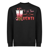 Black v is for valentine venti Heavyweight Sweatshirt - MaliasSmallBusiness