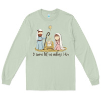 Matcha o come let us adore him Long Sleeve Tee - MaliasSmallBusiness