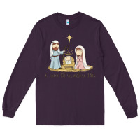 Plum o come let us adore him Long Sleeve Tee - MaliasSmallBusiness