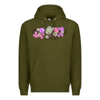 Army Green Easter eggs and crown of thorns Easter Day Premium Hoodie - HowdyJamesFarm