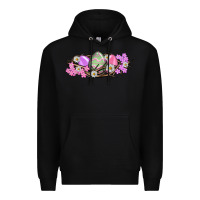 Black Easter eggs and crown of thorns Easter Day Premium Hoodie - HowdyJamesFarm