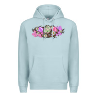 Blue Mist Easter eggs and crown of thorns Easter Day Premium Hoodie - HowdyJamesFarm