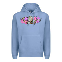 Colony Blue Easter eggs and crown of thorns Easter Day Premium Hoodie - HowdyJamesFarm