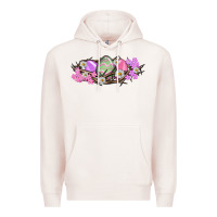 Pale Pink Easter eggs and crown of thorns Easter Day Premium Hoodie - HowdyJamesFarm