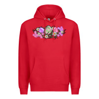 Red Easter eggs and crown of thorns Easter Day Premium Hoodie - HowdyJamesFarm