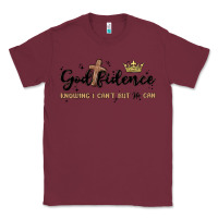 Burgundy godfidence Classic Tee - MaliasSmallBusiness
