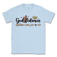 Dusty Blue godfidence Classic Tee - MaliasSmallBusiness