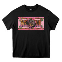 Black danchshund mom license plate template Heavy Core Tee - BarkalooDesign