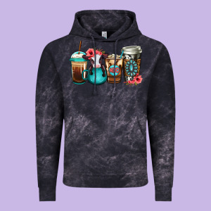 Baby Calf Coffee Cups Vintage Hoodie Designed By Jasminsmagicworld