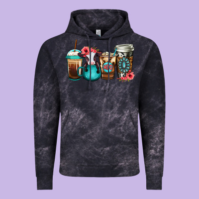Baby Calf Coffee Cups Vintage Hoodie Designed By Jasminsmagicworld