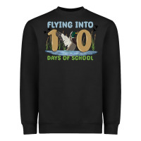 Black flying into 100 days of school Heavyweight Sweatshirt - MaliasSmallBusiness