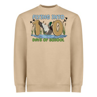 Mushroom flying into 100 days of school Heavyweight Sweatshirt - MaliasSmallBusiness