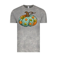 Cloud Rock blue plaid autumn pumpkin Vintage Tee - Jasminsmagicworld