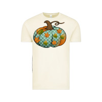 Vintage Arctic blue plaid autumn pumpkin Vintage Tee - Jasminsmagicworld