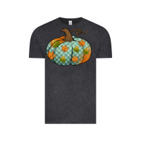 Vintage Black blue plaid autumn pumpkin Vintage Tee - Jasminsmagicworld