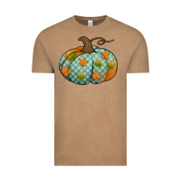 Vintage Coffee blue plaid autumn pumpkin Vintage Tee - Jasminsmagicworld