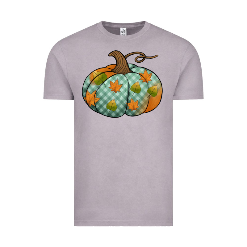 Blue Plaid Autumn Pumpkin Vintage Tee by Jasminsmagicworld | Teevron
