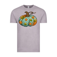 Vintage Zinc blue plaid autumn pumpkin Vintage Tee - Jasminsmagicworld