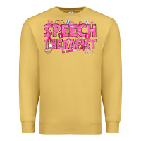 Antique Gold breast cancer speech therapist Premium Sweatshirt - texasbilliewilder