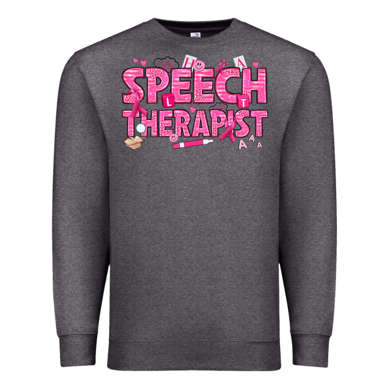Breast Cancer Speech Therapist Premium Sweatshirt by texasbilliewilder | Teevron