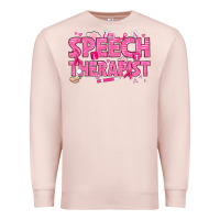 Pale Pink breast cancer speech therapist Premium Sweatshirt - texasbilliewilder