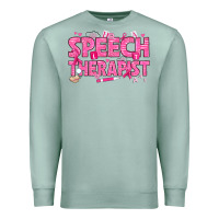 Seafoam breast cancer speech therapist Premium Sweatshirt - texasbilliewilder