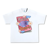 White bookish passport Urban Heavy Tee - MaliasSmallBusiness