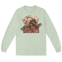 Matcha long live cowboys cards Long Sleeve Tee - NancyCooperArtShop