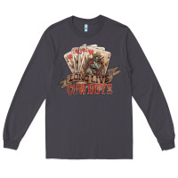 Smoke long live cowboys cards Long Sleeve Tee - NancyCooperArtShop