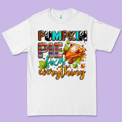 Pumpkin Pie Fixes Everything Premium Tee Designed By Adodesignshop
