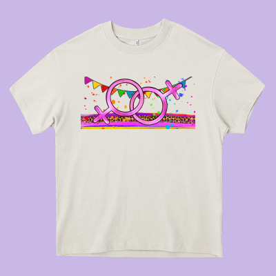 Lgbtq Lesbian  Libbey Glass Heavy Core Tee Designed By Hra Design Shop