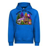Cobalt mardi gras hanging with my gnomies Urban Hoodie - FaDigitalArtStudio
