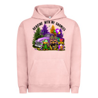 Pigment Salmon mardi gras hanging with my gnomies Urban Hoodie - FaDigitalArtStudio