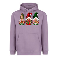 Lavender Christmas gnomes Heavyweight Hoodie - NancyCooperArtShop