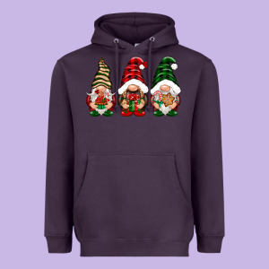 Christmas Gnomes Heavyweight Hoodie Designed By Nancycooperartshop