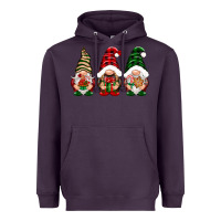 Plum Christmas gnomes Heavyweight Hoodie - NancyCooperArtShop