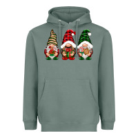 Sage Christmas gnomes Heavyweight Hoodie - NancyCooperArtShop