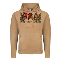 Peace Love Western Christmas Trees Vintage Hoodie | Teevron