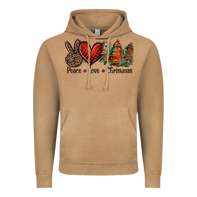 Peace Love Western Christmas Trees Vintage Hoodie by Jasminsmagicworld | Teevron