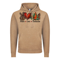 Vintage Coffee Peace love western christmas trees Vintage Hoodie - Jasminsmagicworld