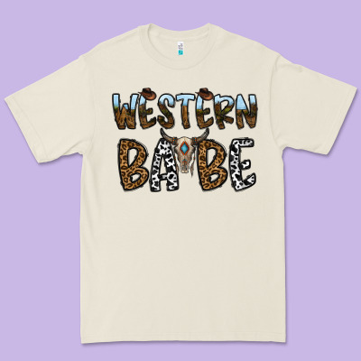 Western Babe Premium Tee Designed By Cowhidedigitalart
