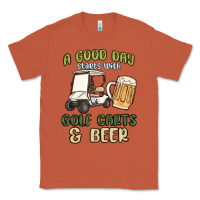 Copper a god day starts with golf carts and beer Classic Tee - MaliasSmallBusiness