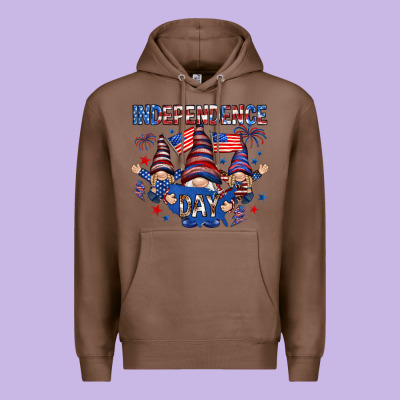 Independence Day With Gnomies Premium Hoodie Designed By Howdyjamesfarm