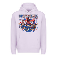 Lilac Independence Day with gnomies Premium Hoodie - HowdyJamesFarm