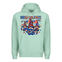 Seafoam Independence Day with gnomies Premium Hoodie - HowdyJamesFarm