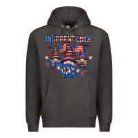 Smoke Independence Day with gnomies Premium Hoodie - HowdyJamesFarm