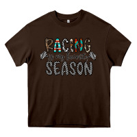 Chocolate Brown Racing Is My Favorite Season Heavy Core Tee - CowhideDigitalArt